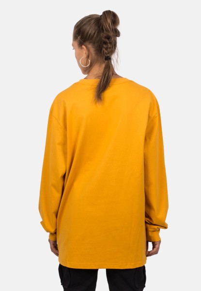 jieda OVERSIZED SHIRT JACKET イエロー　1 Oversized Long Sleeve Shirt - Mustard - Blackskies Online