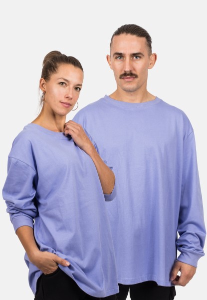 Oversized Long Sleeve Shirt - Lavender