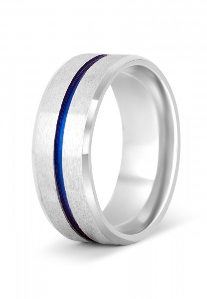 Seiryu Ring Silber-Blau