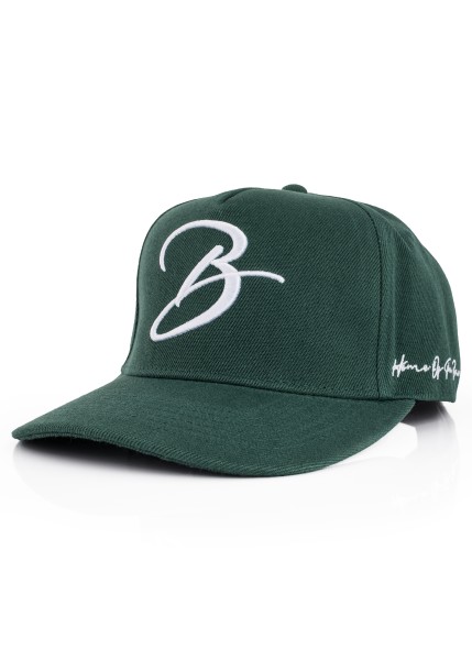 B Script Snapback Cap Grün