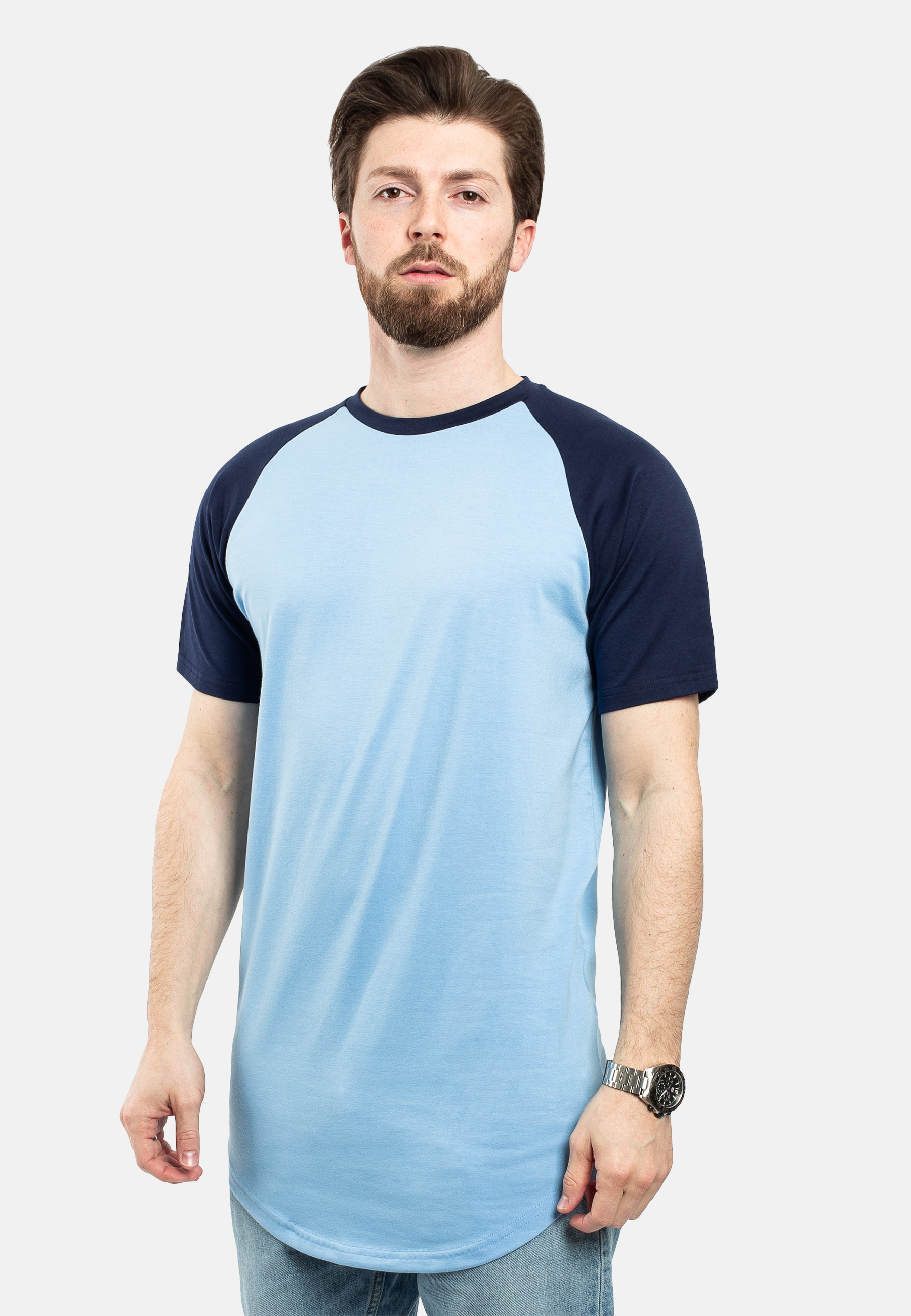 Blue Mens Arching Team Color Long Sleeve T Shirt