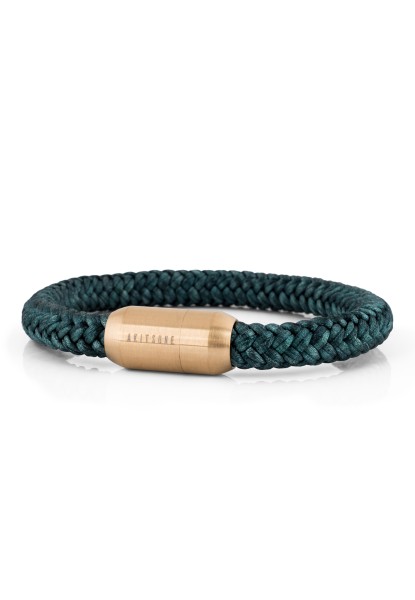 Portus Nautical Rope Bracelet Gold-Green