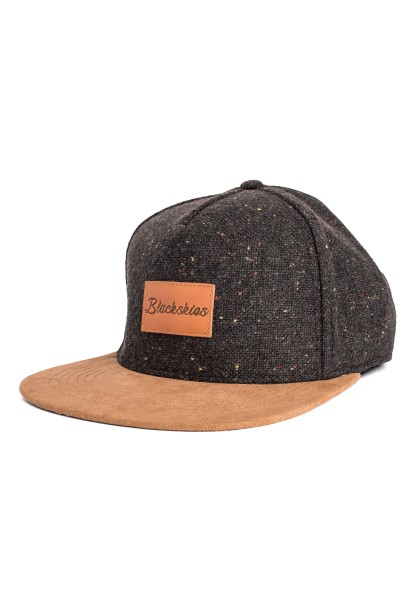 Blackskies Obsidian Snapback Cap Black-Brown Basecap Baseball Hat Front