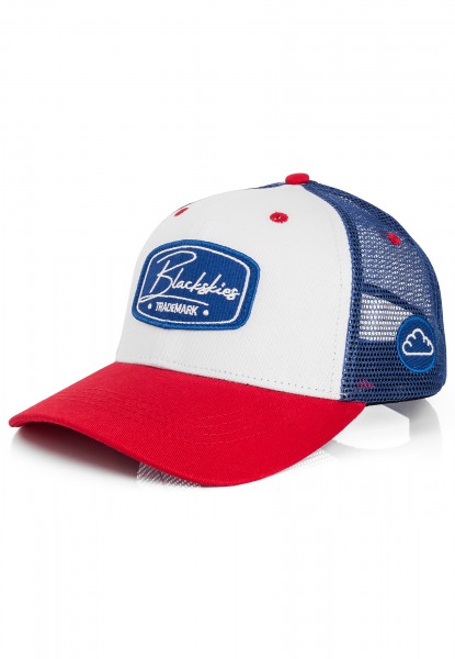 Race Baseball Cap White-Blue-Red