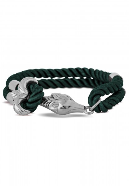 Bracelet Vulpes argenté - Vert