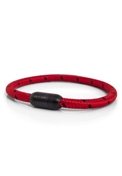 Brazalete de nylon Silvus - Negro mate - Rojo-negro