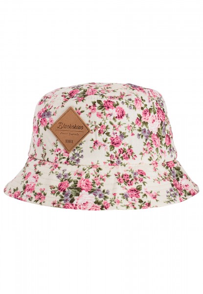 Floral Bucket Hat Sakura - White-Floral