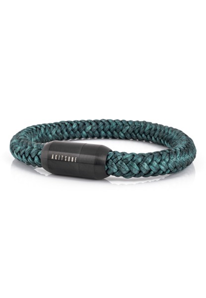 Portus Bracelet de Corde Nautique Noir-Vert