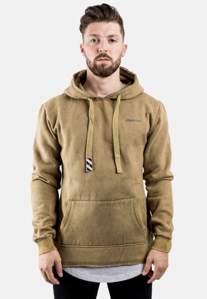 Acid Wash Hoodie Olive