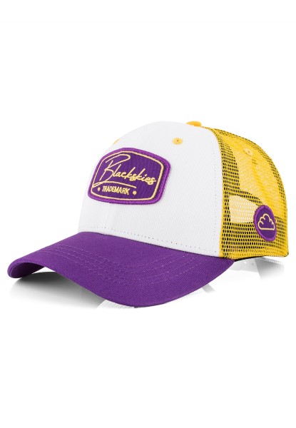 Race Baseball Cap White-Yellow-Purple