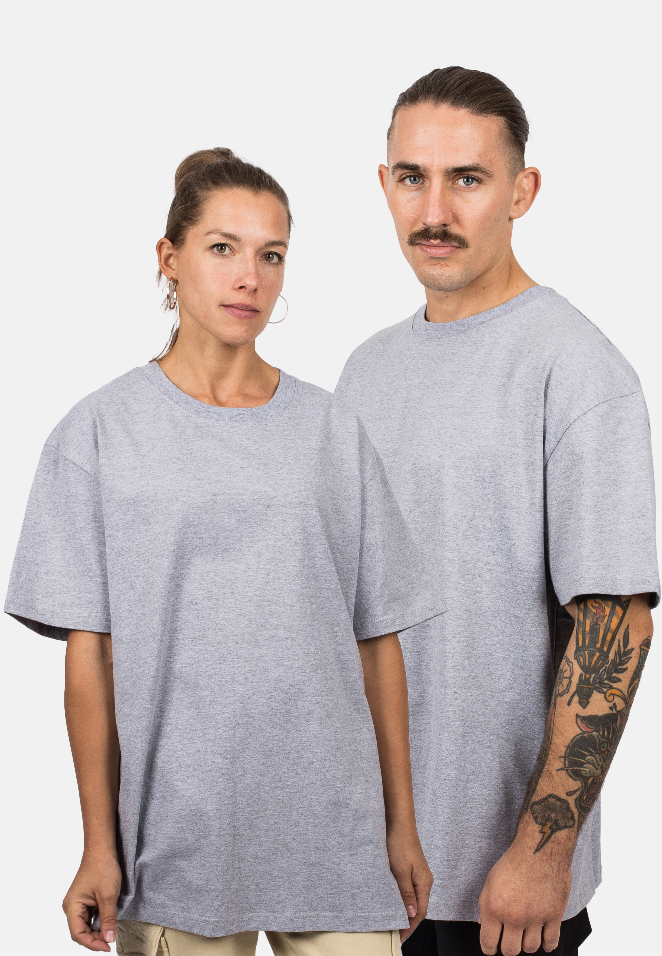 Oversized T-Shirt - Heather Grey