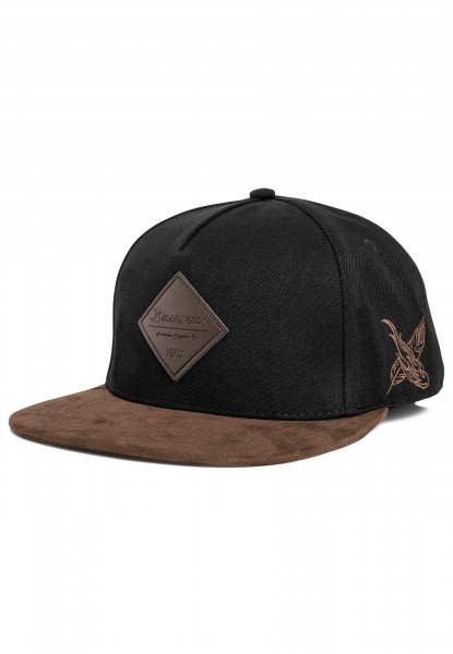 Port Charlotte Snapback Cap Black-Brown