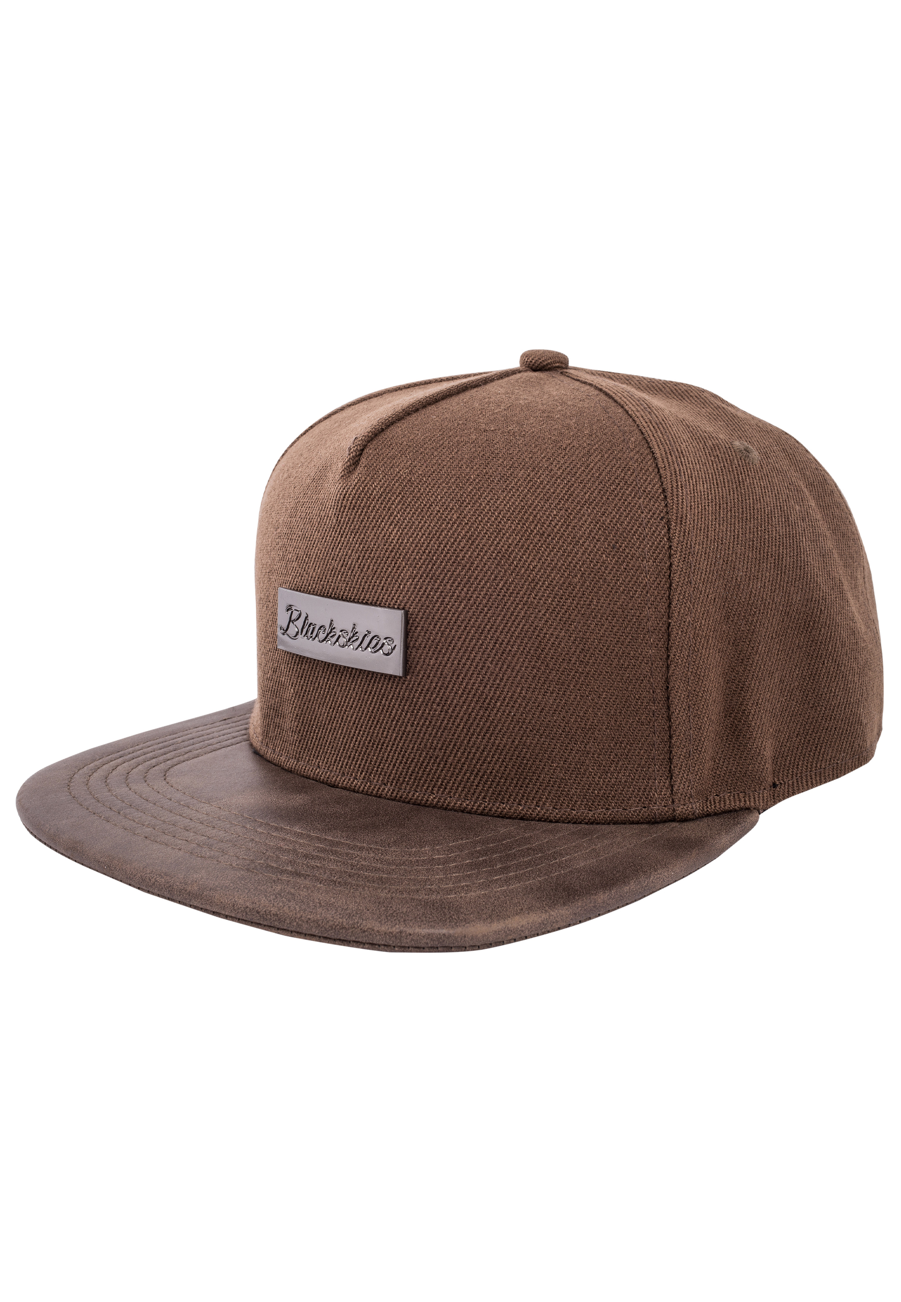 brown snapback cap