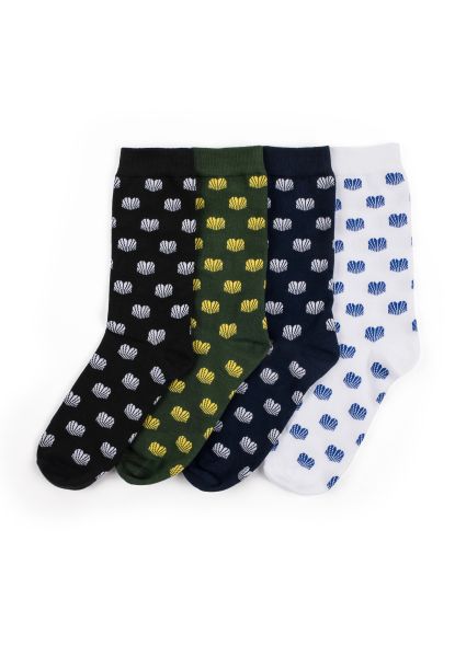 Clouds Retro Socks 4er Pack