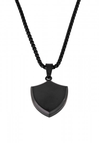 Pendentif / Collier Insignia Noir Mat 90 cm