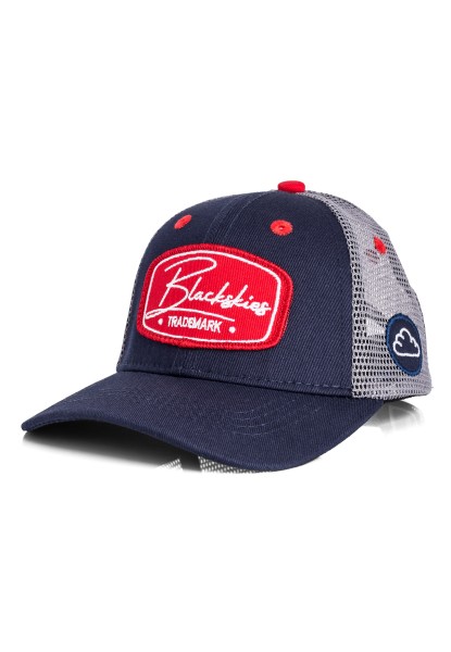 Race Baseball Kids Cap Marine-Grau-Rot - Medium