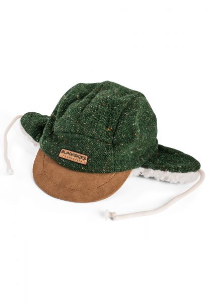 Bärenpfote V - Kids Winter Cap with teddy plush - green