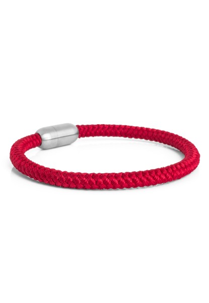 Bracelet en Nylon Silvus - Argent Mat - Marron