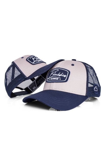 Race Baseball Cap 2er Set Grey-Navyblue - Adult Cap + Kids Cap