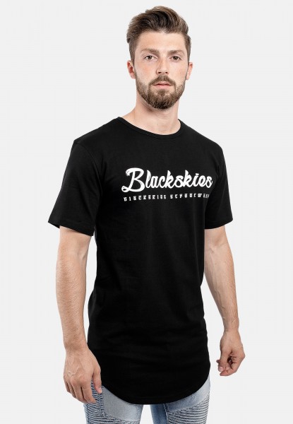 Clouds Longline T-Shirt Black - Blackskies Online Shop