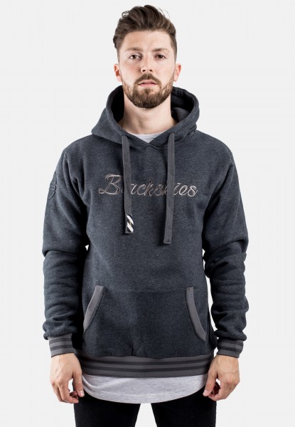 BS Script Hoodie Charcoal-Grey