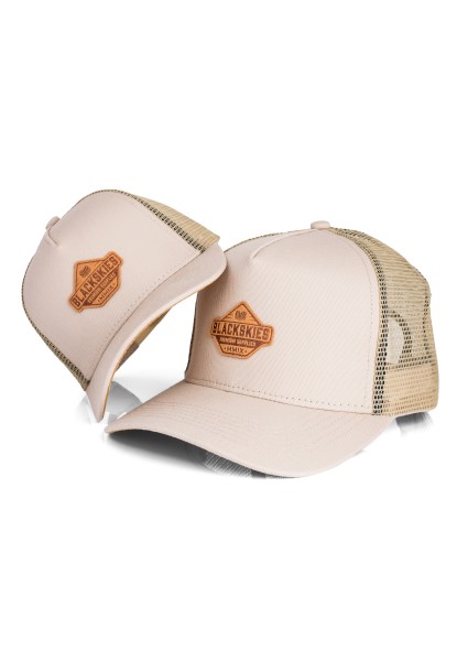 Essentials Trucker Cap Set of 2 - Adult-Child - Beige-Brown