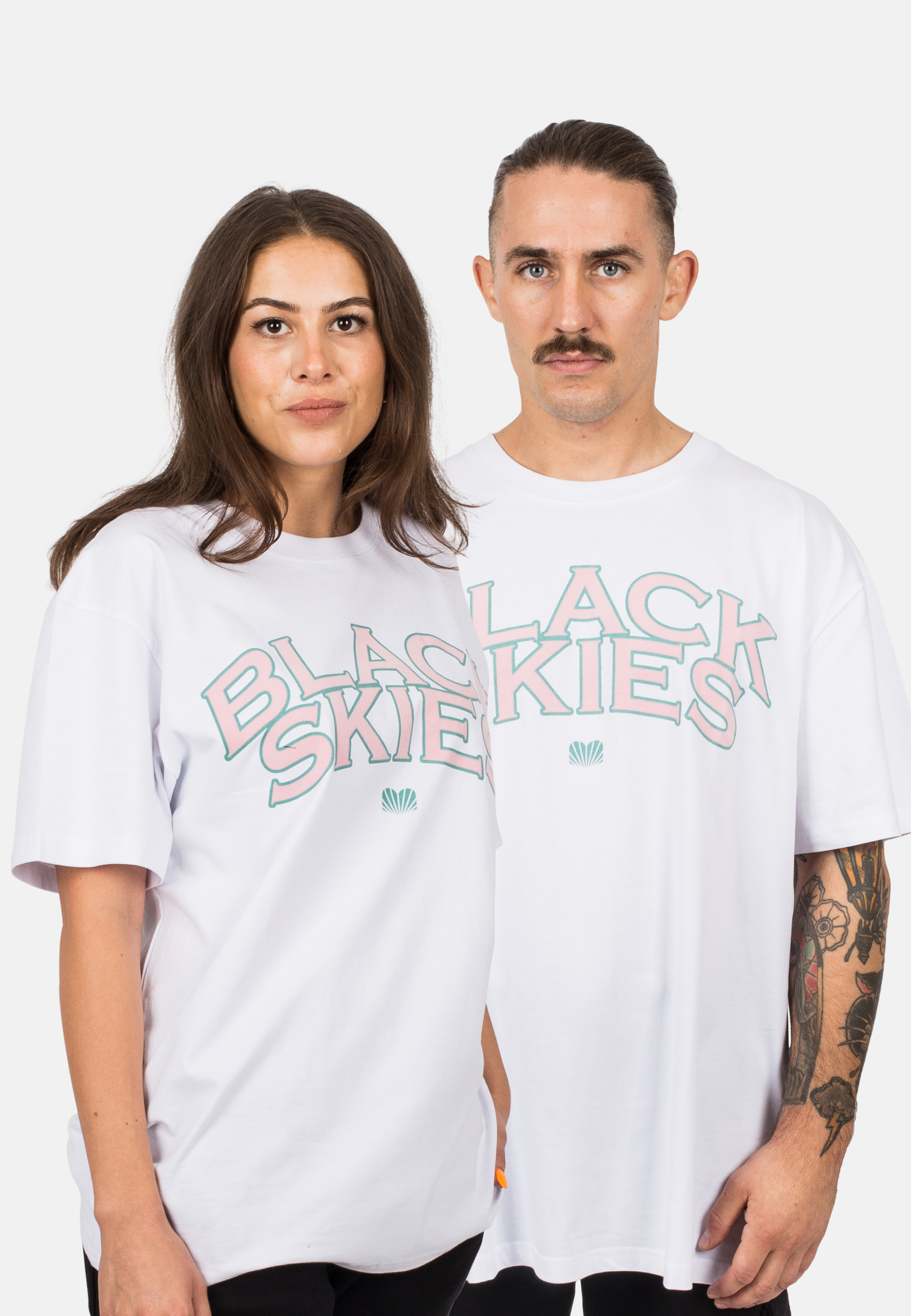 Oversized Team T-Shirt - Mint-Purple - Blackskies Online Shop