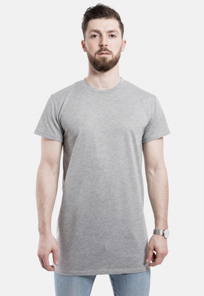 Longshirt Under T-Shirt Grau
