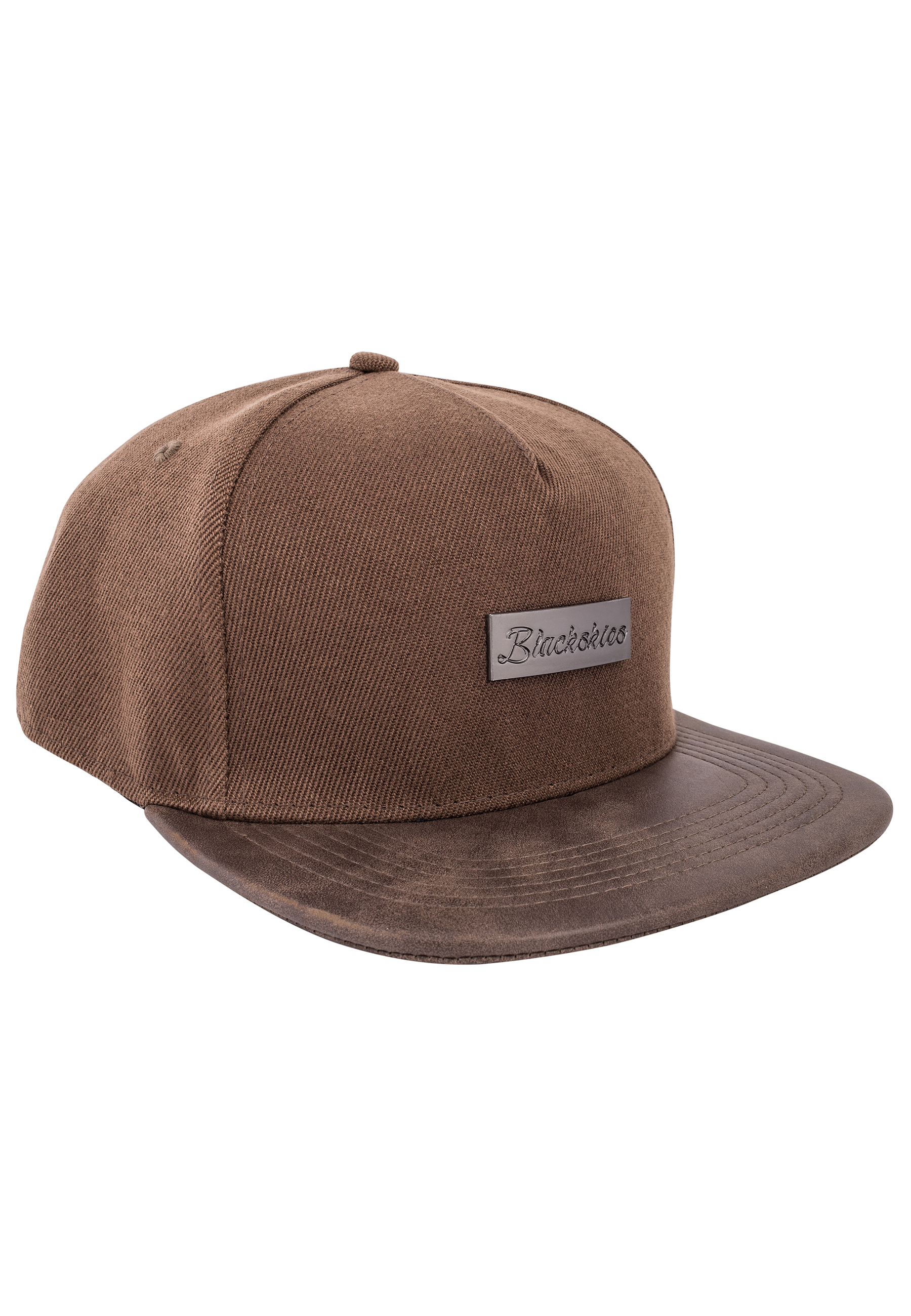brown snapback cap