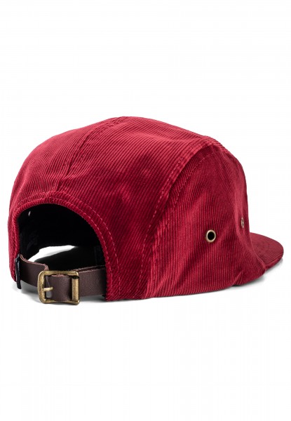 Cord 5-Panel Cap Crimson
