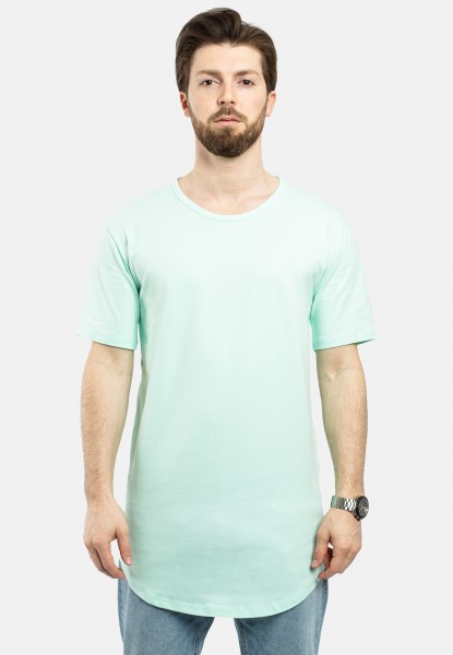 T-Shirt Round Longline Menthe