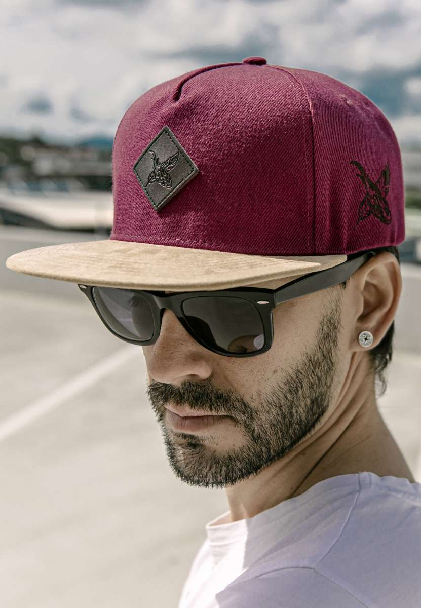Port Said Snapback Cap Maroon Suede Blackskies Online Shop Blackskies