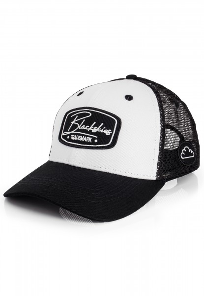 Race Baseball Cap White-Black