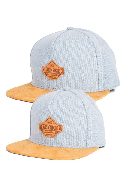 Essentials Snapback Cap Set of 2 - Adult-Child - Light blue-Brown-Brown