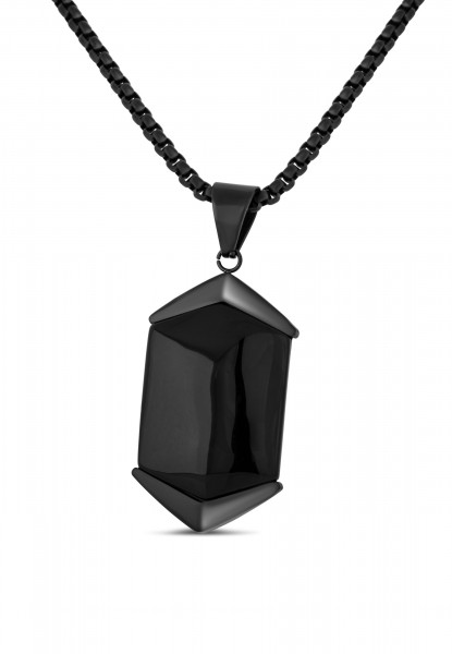 Abyss Pendant / Necklace Matte Black - Black 70 cm