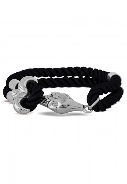 Bracelet Vulpes Argent - Noir