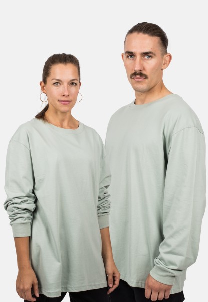 Oversized Long Sleeve Shirt - Salbei