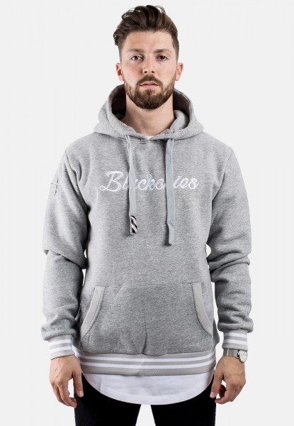 BS Script Hoodie Grau-Weiß