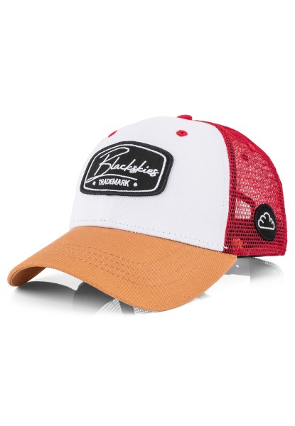 Race Baseball Cap beige rojo