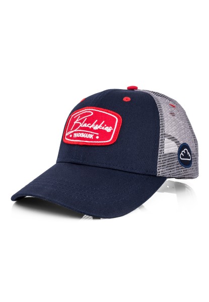 Race Baseball Cap Navy-Grey-Red