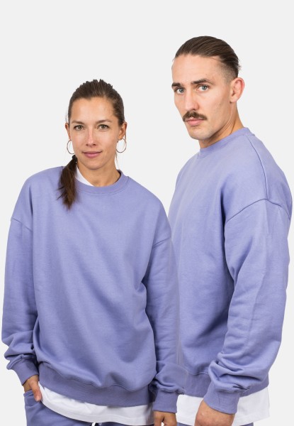 Oversized Heavyweight Crewneck Sweater - Lavender