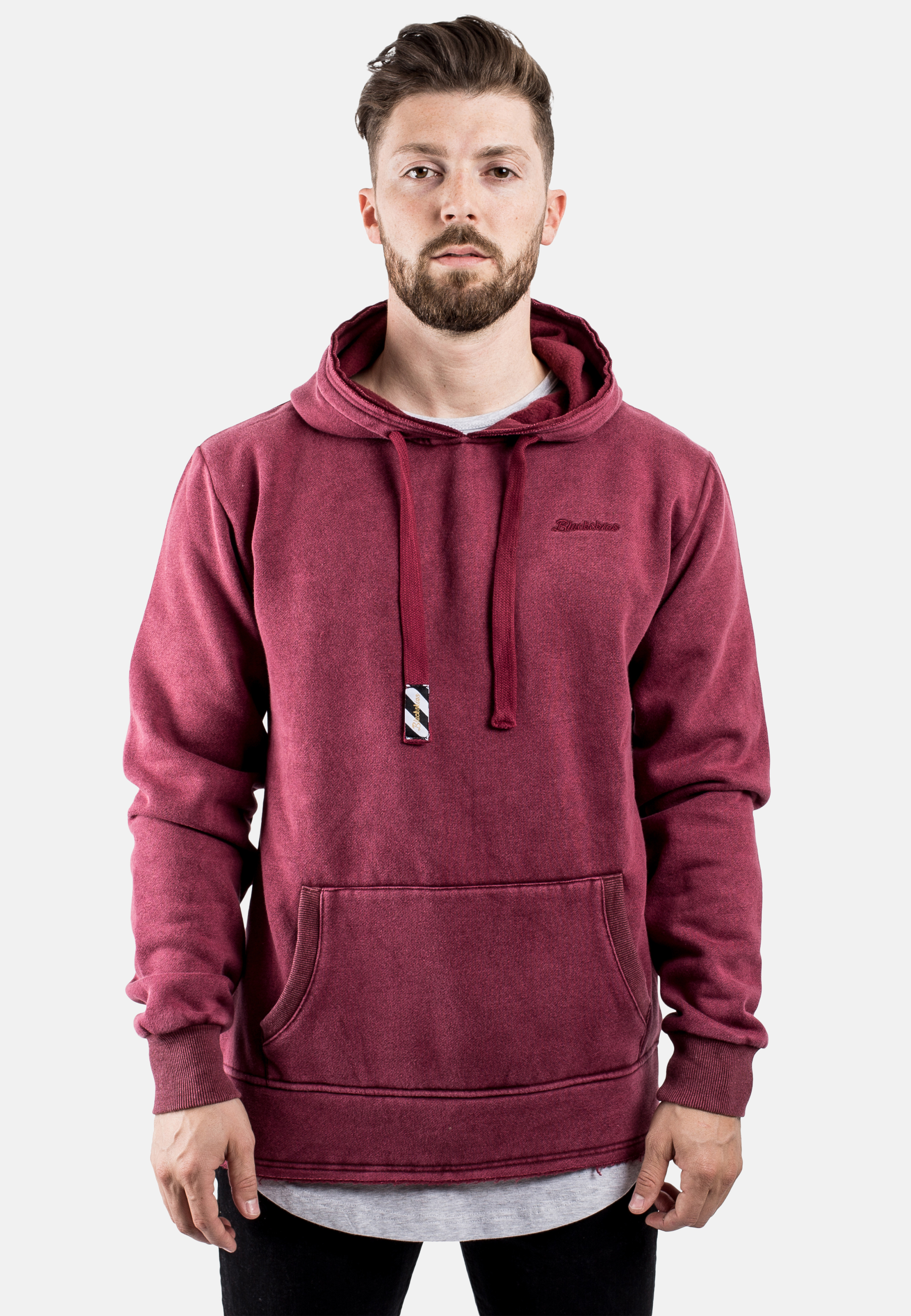 Acid Wash Hoodie Maroon - Blackskies Online Shop | Blackskies