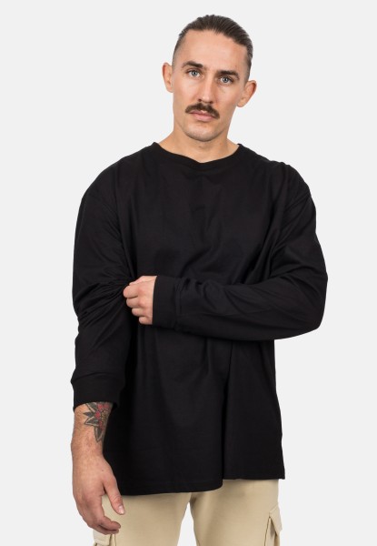 Oversized Long Sleeve Shirt - Black - Blackskies Online Shop Oversized Long Sleeve Shirt - Black - Blackskies Online Shop