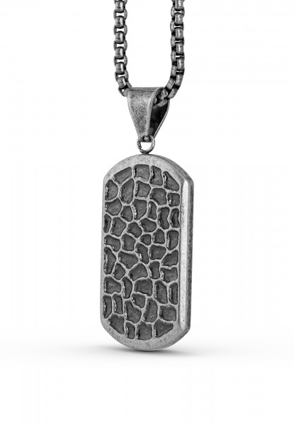 Terra Pendant / Necklace Antique Silver 70 cm
